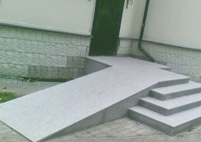 пример работы Пандусы из бетона