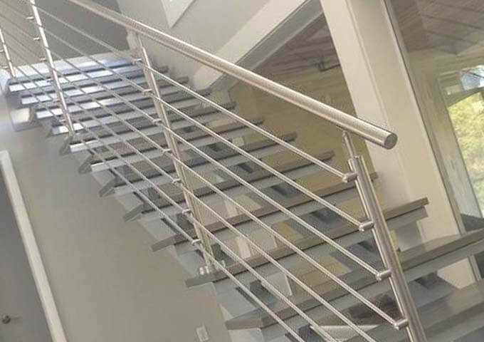 пример работы Перила для лестниц в частном доме