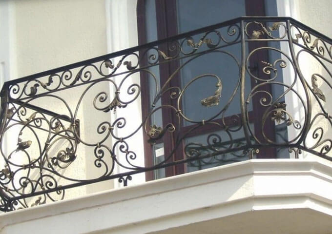 пример работы Перила кованые для балкона