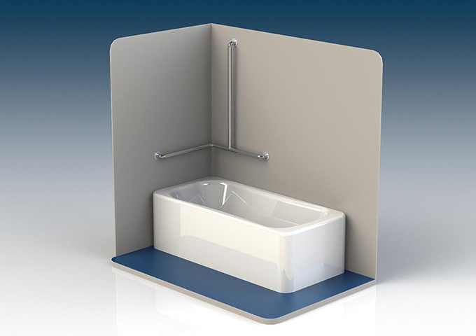 Т-образный угловой поручень для ванны и душевой кабины – ПВ3